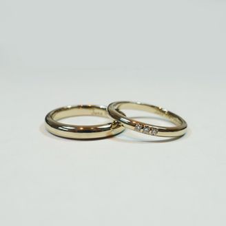【Smith(工房スミス)】【隠れ家工房でつくる】素材の輝きを活かした王道シンプルな結婚指輪