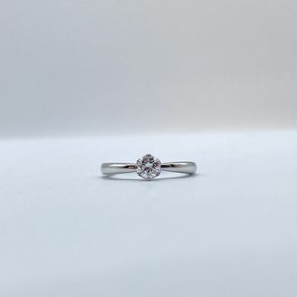 【Smith(工房スミス)】 【隠れ家工房でつくる】トップに向かって絞りのある王道かつシンプルなテイストのエンゲージリング