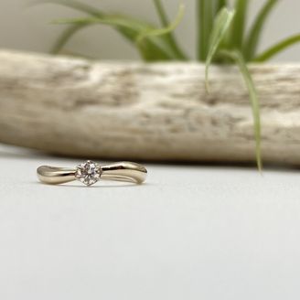 【Smith(工房スミス)】【隠れ家工房でつくる】小指につけるシャンパンゴールドカラーのエンゲージリング