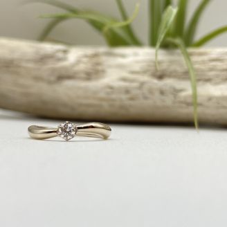 【Smith(工房スミス)】 【隠れ家工房でつくる】小指につけるシャンパンゴールドカラーのエンゲージリング