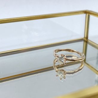 【Smith(工房スミス)】【隠れ家工房でつくる】柔らかさ感じる雲をイメージしたエンゲージリング