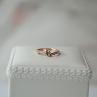 【Smith(工房スミス)】【隠れ家工房でつくる】メレダイヤで華やかさをプラスしたツイストエンゲージリング