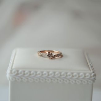 【Smith(工房スミス)】 【隠れ家工房でつくる】メレダイヤで華やかさをプラスしたツイストエンゲージリング