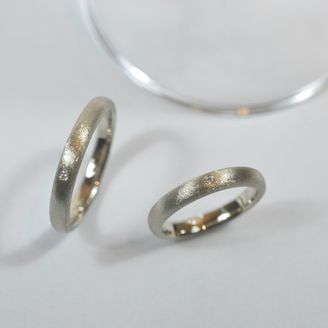 【Smith(工房スミス)】【隠れ家工房でつくる】キラキラマットが神秘的なスターダスト加工のリング