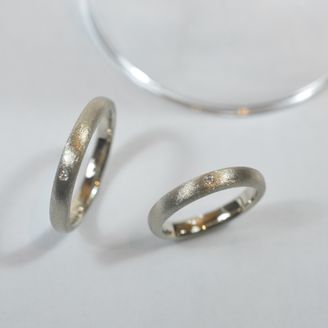 【Smith(工房スミス)】 【隠れ家工房でつくる】キラキラマットが神秘的なスターダスト加工のリング