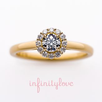 【BRIDGE ANTWERP BRILLIANT GALLERY(ブリッジ・アントワープ・ブリリアント・ギャラリー)】 ひまわりの花（向日葵）がモチーフのオシャレでかわいい婚約指輪　Sunflower（日・サンフラワー）