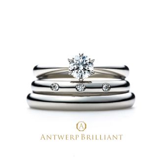 【BRIDGE ANTWERP BRILLIANT GALLERY(ブリッジ・アントワープ・ブリリアント・ギャラリー)】“Evening Star” Solitaire Diamond Ring Set ”イヴニングスター” ソリテール ダイヤモンド リング セット