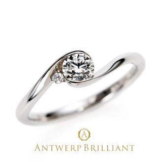 【BRIDGE ANTWERP BRILLIANT GALLERY(ブリッジ・アントワープ・ブリリアント・ギャラリー)】着け心地のいい人気のシンプルデザインがかわいい婚約指輪 フルムーン
