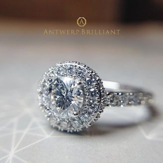 【BRIDGE ANTWERP BRILLIANT GALLERY(ブリッジ・アントワープ・ブリリアント・ギャラリー)】アフリカ産の天然ダイヤモンドを使用した華やかなヘイローリングスターレイ