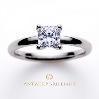 【BRIDGE ANTWERP BRILLIANT GALLERY(ブリッジ・アントワープ・ブリリアント・ギャラリー)】”Asterism”Princess Cut Solitaire Diamond Ring アステリズム”プリンセスカット”ソリテールリング