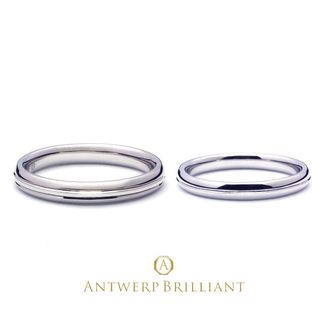 【BRIDGE ANTWERP BRILLIANT GALLERY(ブリッジ・アントワープ・ブリリアント・ギャラリー)】Custom Ring “Double Line & Single Line”2.5ｍｍ＆2ｍｍ カスタムリング　ダブルライン、シングルライン　2.5ｍｍ＆2ｍｍ