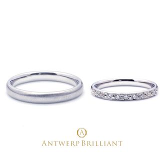 【BRIDGE ANTWERP BRILLIANT GALLERY(ブリッジ・アントワープ・ブリリアント・ギャラリー)】Custom Ring “DiamondBarFinish&Crown Setting”3㎜&2㎜ カスタムリング　ダイヤモンドバー＆クラウンセティング　3㎜&2㎜
