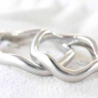 【湘南彫金工房 andfuse】【手作り結婚指輪デザインワックスコース】なみなみの手作り結婚指輪