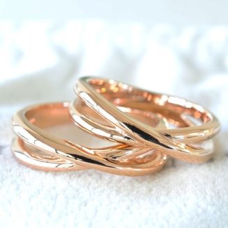 【湘南彫金工房 andfuse】【手作り結婚指輪デザインワックスコース】2連風の手作り結婚指輪