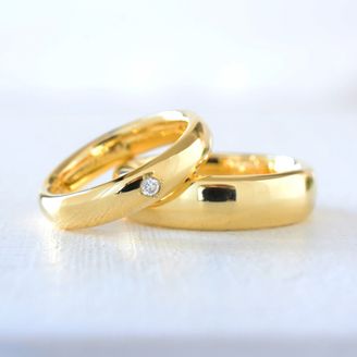 【湘南彫金工房 andfuse】【手作り結婚指輪デザインワックスコース】ゆったりしたカーブの結婚指輪