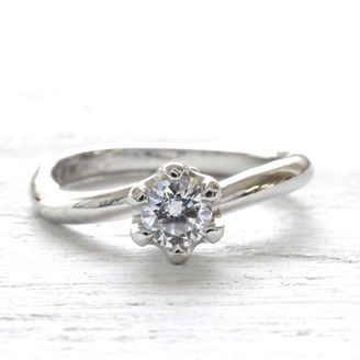 【湘南彫金工房 andfuse】【手作り婚約指輪コース】緩やかな優しいカーブの手作り婚約指輪