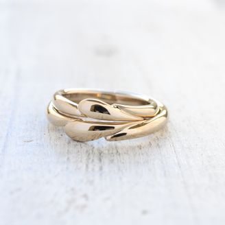 【湘南彫金工房 andfuse】手作り結婚指輪デザインワックスコース】HEART TO HEART 結婚指輪