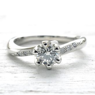 【湘南彫金工房 andfuse】【手作り婚約指輪コース】ダイアモンドを6石セットした華やかな印象の手作り婚約指輪