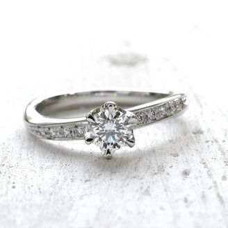 【湘南彫金工房 andfuse】【手作り婚約指輪コース】メレダイアモンドを12石セットした華やかな印象の手作り婚約指輪