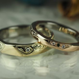 【Antille(アンティール)】【AUROA】ブラック＆グリーン／ブラック＆ローズ