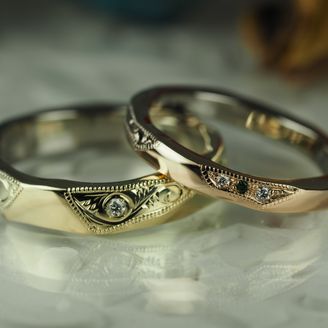 【Antille(アンティール)】 【AUROA】ブラック＆グリーン／ブラック＆ローズ