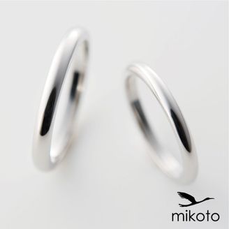 【鶴(mikoto)】【18MA-005】シンプルでありながらも美しい丸みを帯びた甲丸の結婚指輪