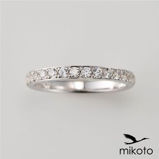 【鶴(mikoto)】 【18MA-005c】普段使いしやすいハーフエタニティタイプの婚約指輪