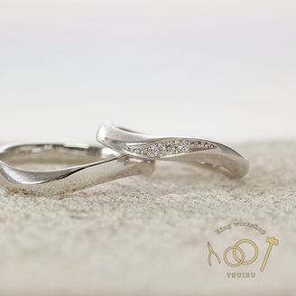 【ついぶ工房】【二人の想いが詰まった手作り結婚指輪】プラチナ・鏡面仕上げ/マット仕上げ