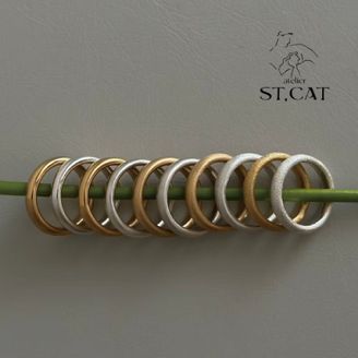 【atelier ST, CAT(アトリエ エスティーキャット)】磨き仕上げ/マット仕上げ【オーダー結婚指輪/婚約指輪】