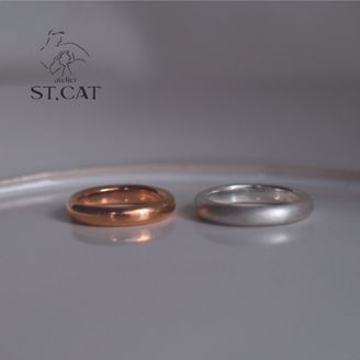 【atelier ST, CAT(アトリエ エスティーキャット)】月の丸みをデザイン【オーダー結婚指輪】Moon