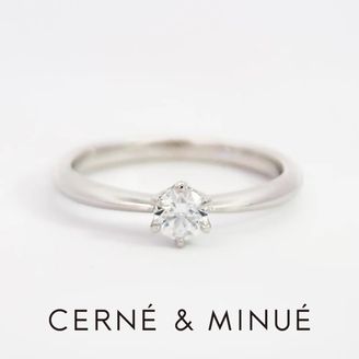 【CERNÉ＆MINUÉ by BIJOUPIKO(セルネとミヌエ バイ ビジュピコ)】手作り婚約指輪（Pt950／鏡面）~ 経験豊富な職人がマンツーマンでサポート ~