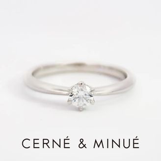 【CERNÉ＆MINUÉ by BIJOUPIKO(セルネとミヌエ バイ ビジュピコ)】 手作り婚約指輪（Pt950／鏡面）~ 経験豊富な職人がマンツーマンでサポート ~