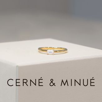 【CERNÉ＆MINUÉ by BIJOUPIKO(セルネとミヌエ バイ ビジュピコ)】 手作り婚約指輪（K18YG／鏡面）~ 経験豊富な職人がマンツーマンでサポート ~