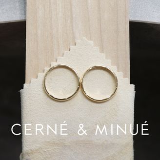 【CERNÉ＆MINUÉ by BIJOUPIKO(セルネとミヌエ バイ ビジュピコ)】手作り結婚指輪（K18YG／鏡面）~ 経験豊富な職人がマンツーマンでサポート ~
