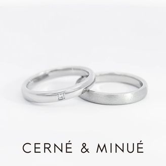 【CERNÉ＆MINUÉ by BIJOUPIKO(セルネとミヌエ バイ ビジュピコ)】 手作り結婚指輪（Pt950／鏡面,ネイチャー）~ 経験豊富な職人がマンツーマンでサポート ~