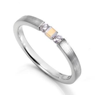 【DIAMOND DOT LAB(ダイアモンド ドット ラボ)】2MR-W-1L　2MR-W-1M　マリッジリング/ 運命の赤い糸のような結婚指輪です。