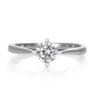 【DIAMOND DOT LAB(ダイアモンド ドット ラボ)】TOE-140　エンゲージリング　/   ダイヤモンド１石を基調とした王道的な婚約指輪です。