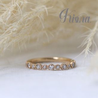 【atelier Kiona(アトリエキオナ)】 【オーダーメイド】猫ちゃんの肉球！？猫ちゃん好きの花嫁さまに♪隠れ肉球リング！