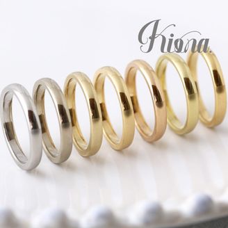 【atelier Kiona(アトリエキオナ)】 リングの素材は7種類！好みに合う色がきっと見つかる♪2種類を組み合わせる事も可能