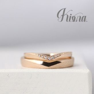【atelier Kiona(アトリエキオナ)】【オーダーメイド】形が違くてもOK！お揃いのポイントを作ってリンクコーデなリング