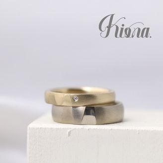 【atelier Kiona(アトリエキオナ)】 【オーダーメイド】モダンな模様でカッコ良さとおしゃれな指輪に