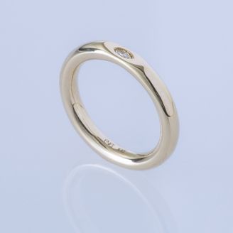 【ENEY(エネイ)】SURFACE K10YG MARQUISE DIAMOND MIRROR RING