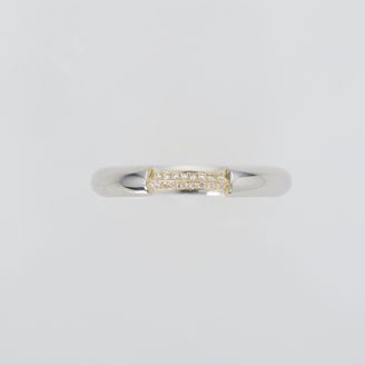 【ENEY(エネイ)】1/8 BRIDGE DIAMOND RING PT900 &times; K18YG