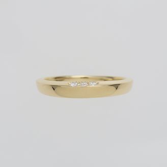 【ENEY(エネイ)】SMOOTH DIAMOND RING K18YG