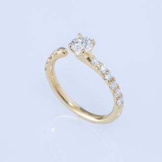 【ENEY(エネイ)】ONE K18YG ROUND 0.5CT HALF ETERNITY RING