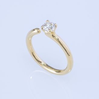 【ENEY(エネイ)】ONE K18YG 0.5CT ROUND RING