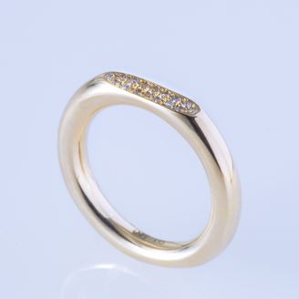 【ENEY(エネイ)】SURFACE K10YG MELEE DIAMOND MIRROR RING