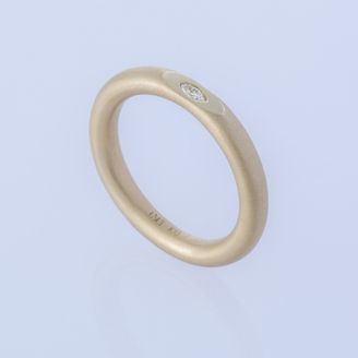 【ENEY(エネイ)】SURFACE K10YG MARQUISE DIAMOND MATTE RING