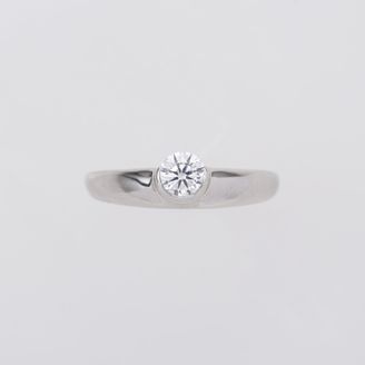 【ENEY(エネイ)】DROP STRAIGHT 0.3CT ROUND PT900 RING