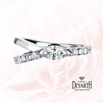 ソリティア・ソリテール（爪なし）の婚約指輪（エンゲージリング